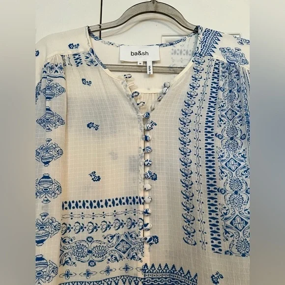 NWT BA&SH Isko Blouse and Skirt In Bandana Print- size Medium - Picture 12 of 15